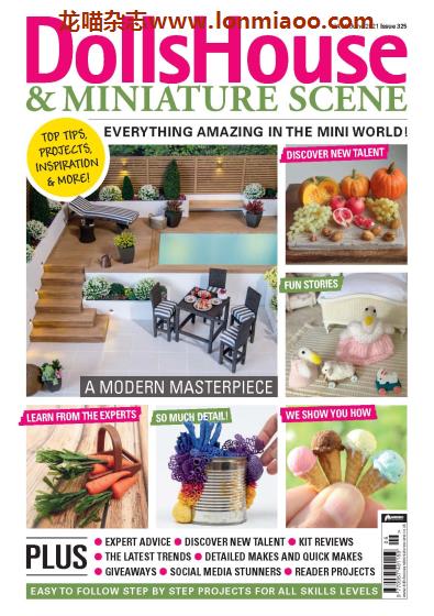 [英国版]Dolls House & Miniature Scene 微型娃娃屋装饰杂志 2021年6月刊